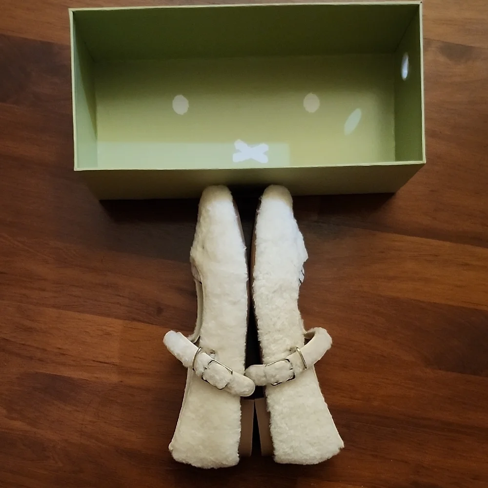 ✨️BNIB✨️ Miffy x The Korner Mary Jane Lambswool Loafers, Size 36 (US 6) 🐰 - Picture 14 of 16